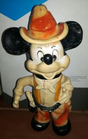 Muñeco Mickey Mouse Antiguo De Jebe