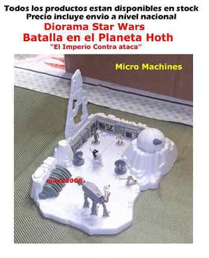 Diorama Micro Machine Star Wars Planeta Hoth Imperio Contra
