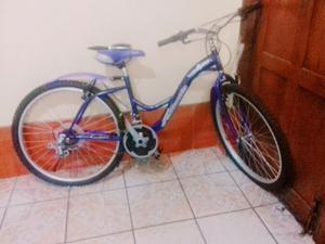 Bicicleta con Cambios Nueva Color Morada