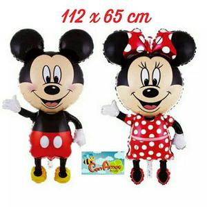 Globos Metalicos de Mickey y Minnie 112X65CM