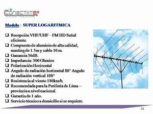 Antena Externa Super Logaritmica