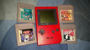 Gameboy Pocket Rojo en 9/10 con 4 Juegos