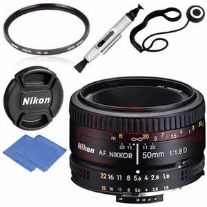 Lente Nikon Af Nikkor 50mm F/1.8d, C/filtro Uv