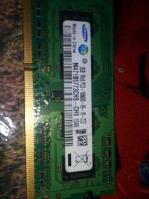 Memoria RAM DDR3 de 2GB pc Sansung