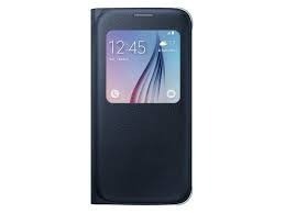 Flip Cover Original S View Samsung Galaxy S6 Color Negro Sel
