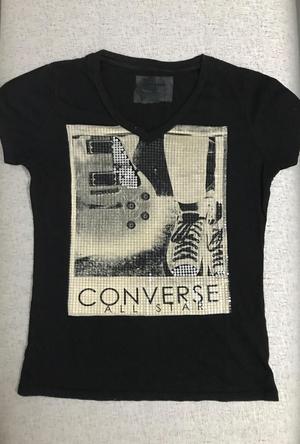 Polo Converse Negro
