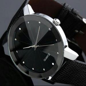 Reloj de Cuero Negro 'quartz'