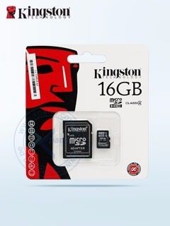 Memoria Flash Microsdhc Kingston, 16gb,con Adaptador Sd