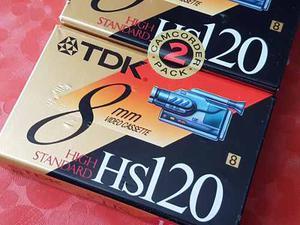 Video Cassette Tdk 8mm Hs120 Sonido Color Sellado Videocamar