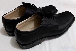 Zapatos De Vestir Para Caballero, Cuero Negro (Mate)