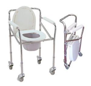 silla sanitaria con rueda importada plegable