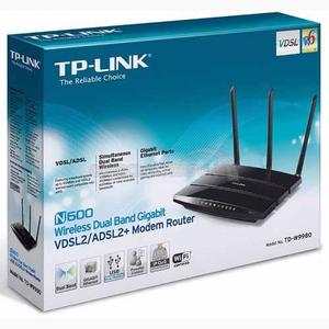 Router Tp-link Adsl2+vdsl2 Wireles N600 Dual Gb Td-w