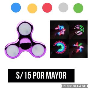 Spinner Cromado Luces