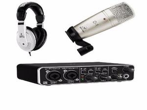 Kit Behringuer Interface202hd+ Microfono C1+ Audifonos+envio