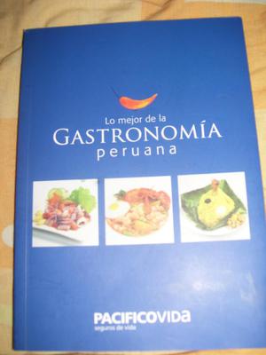 Libro de gastronomia peruana con recetas y dirrecciones de