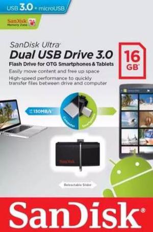 Sandisk Unidad Flash Ultra Dual Usb 16gb Drive 3.0