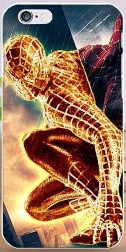 Case Funda Marvel Iphone 6 Plus - Modelo Spiderman Dorado