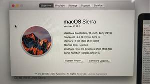 Placa Logica Macbook Pro I5, 8gb, 13 Retina