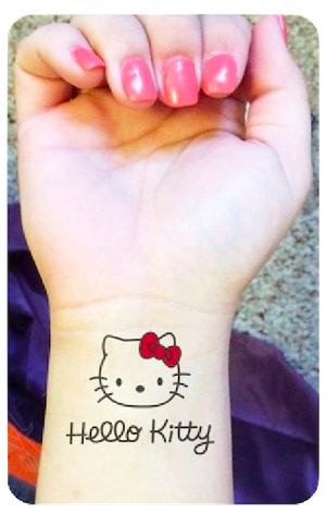 TATTOOS TEMPORALES HELLO KITTY