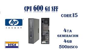 Cpu Hp 600 G1 Core I5 4ta Gen. 4gb 500dd