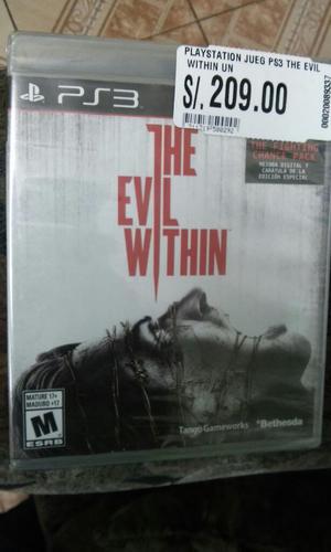 Juego de Ps3 The Evil Within