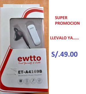 OFERTA¡¡¡ Auricular Blanco Bluetooth EWTTO