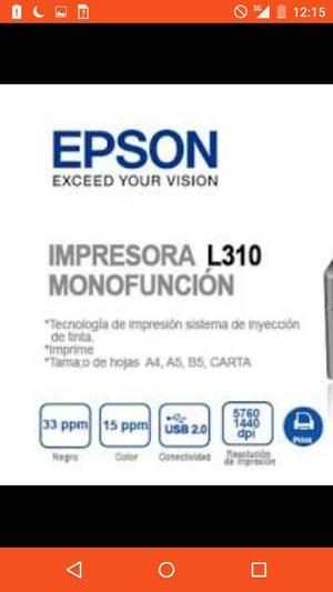 Impresora Epson L310 Nueva de Caja