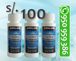 Minoxidil KIRKLAND para 3 Meses a s/ 100