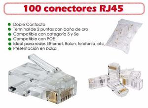 Conectores Rj45 Cat5 Bolsa De 100