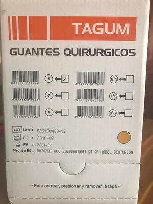 Guantes Quirúrgicos Tagum 6