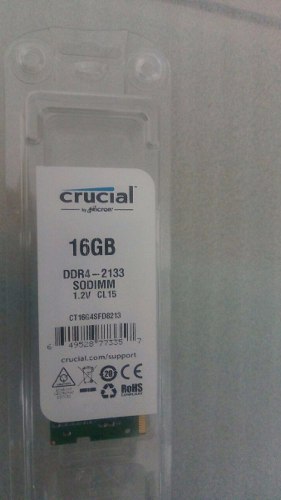 Crucial Nuevo 16gb Ddrmhz Sodimm Para Laptop