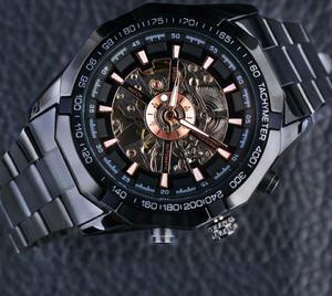 Reloj Metal Negro Forsining Nuevo