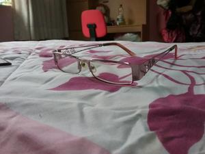 Montura de Lentes Rosado Metalico