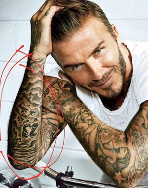Tatuaje Brazo Beckham