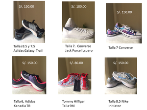 Zapatillas deportivas Nike, Adidas y Tommy