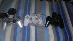 Mandos para Playstation 2 Negro Y Platea