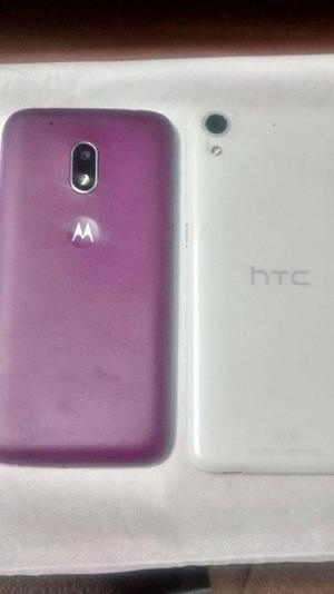 Moto G4 y HTC