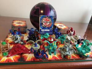 Bakugan lote de esferas, cartas y estuche