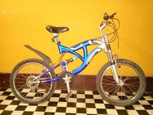 Bicicleta Mtb Azul Aro 20