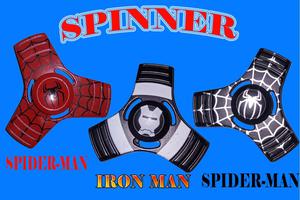 Spinner Metálicos de Iron Man/ Spiderman