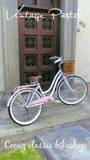Bicicleta Retro Vintage Paseo Nueva Muje
