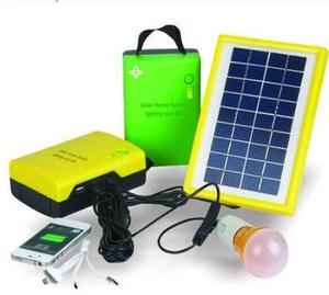 Mini Kit Panel Solar C/radio+bluetooth+usbcharger+focos