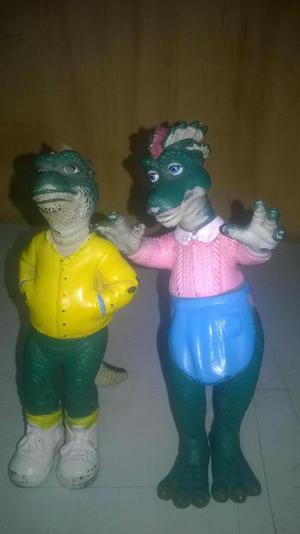 antiguos juguetes de la serie dinosaurios