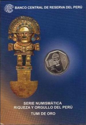 Blister Tumi De Oro  Numismática Perú