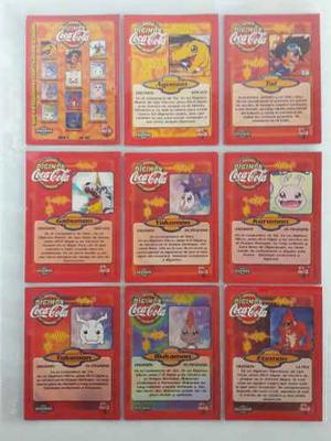 Digimon Coca Cola Serie 1 Colección Completa 53 Cards