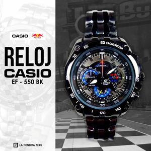 Reloj Casio Edifice Red Bull Racing Negro EF