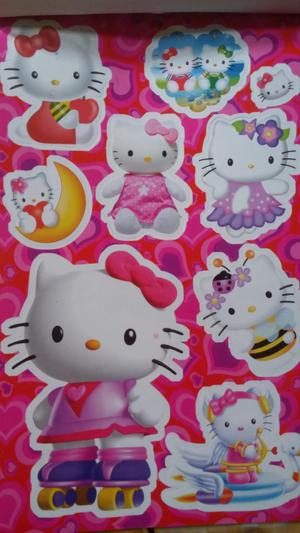 Album de 40 Stickers Hello Kitty Personaliza Cuadernos,