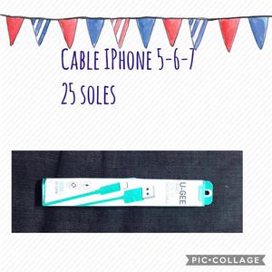 Cable iPhone 567
