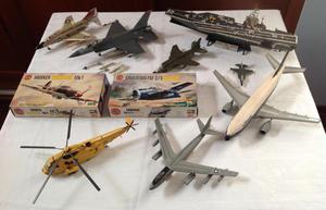 Colección de maquetas de aviones
