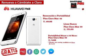 Huawei Cam Y6II a tan solo S/.  en un plan Claro Max 99